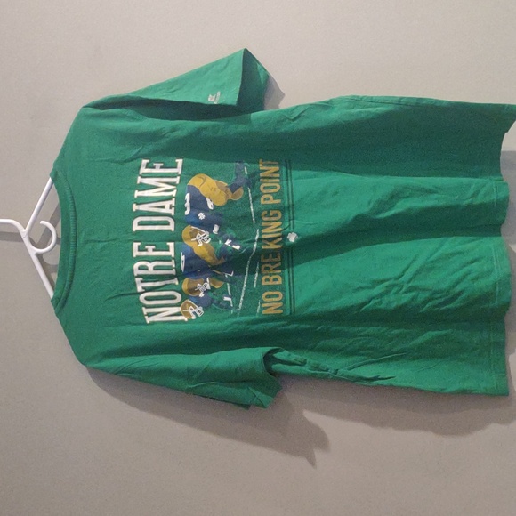 Notre Dame Fighting Irish Mens Xlg 2018 Football Alumni/Student Green T-Shirt - Picture 5 of 6